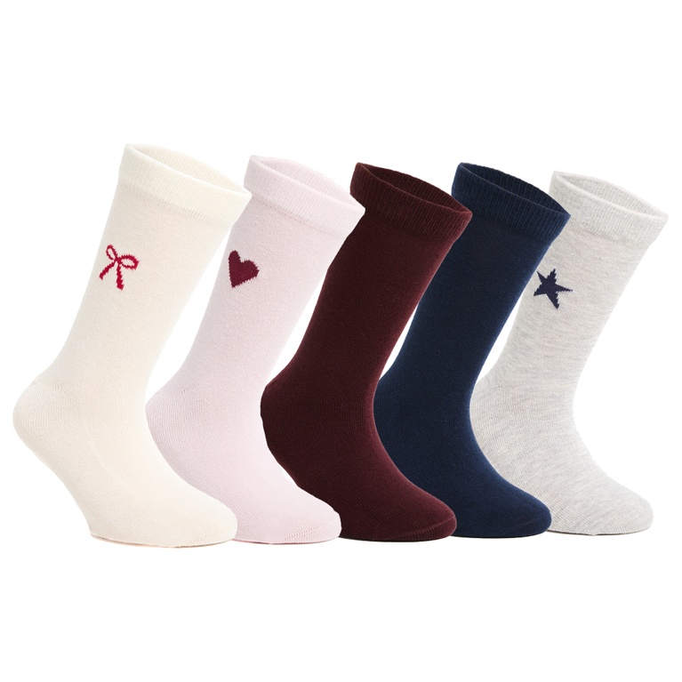 Strumpor 5-pack "Basic pattern sock" 